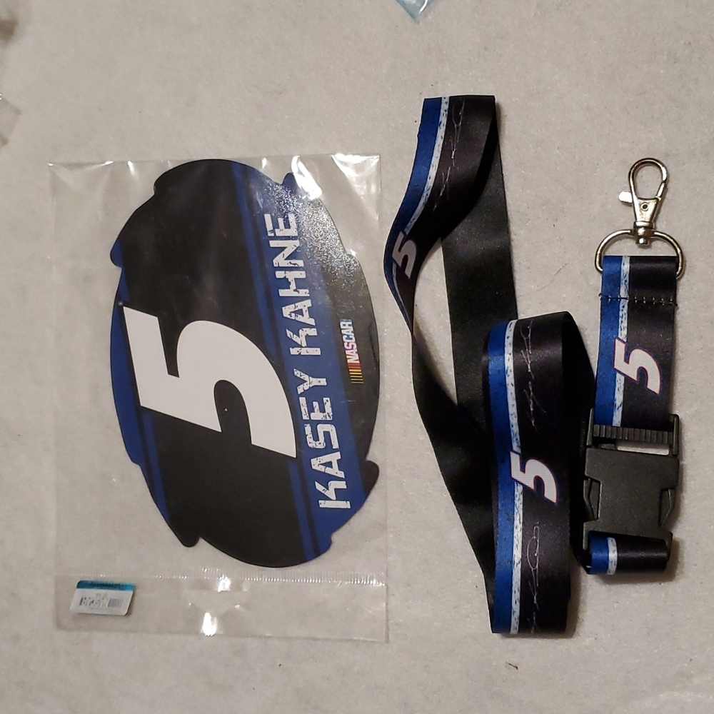 NASCAR Bundle - #5 Kasey Kahne - Magnet and Lanyard - New.